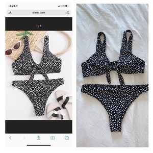 super cute shein bikini! never worn just tried on!